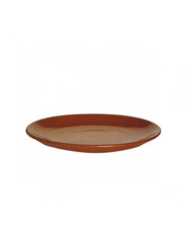 Assiettes en Faïence Marron/Rougeâtre - Ø 20x2,3 cm