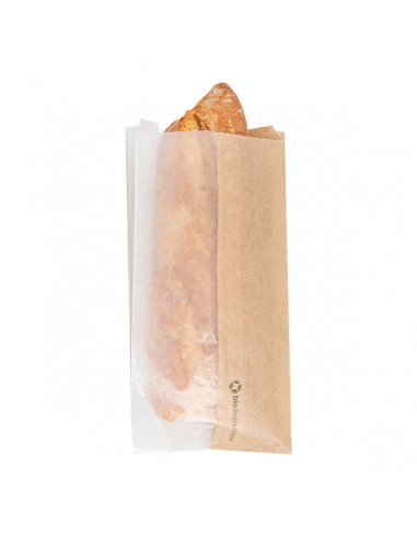 Sac sandwich avec fenêtre - 12+6x23 cm