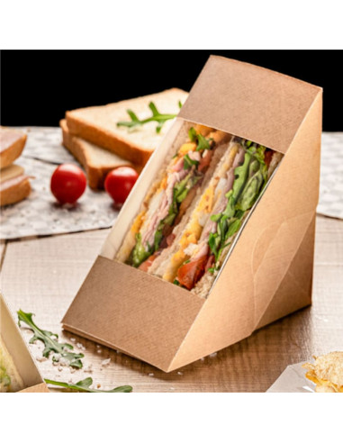 Boite sandwich triangle - emballage sandwich - boite sandwich