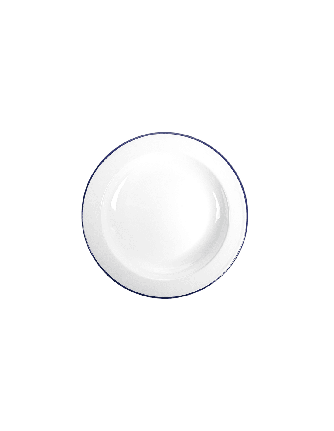 Assiettes plates en fer émaillé - Vaisselle pour restaurant | WE Packing