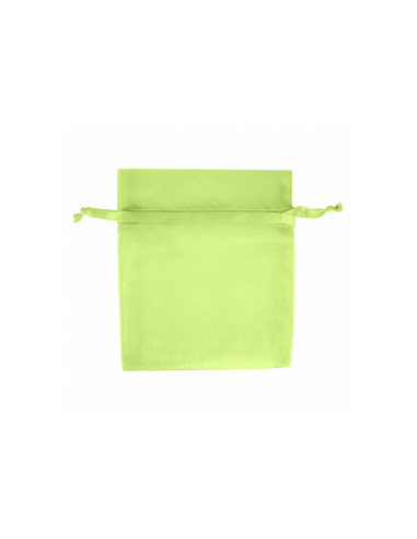 Sachets en organza avec fermeture -12,5x17 cm - vert