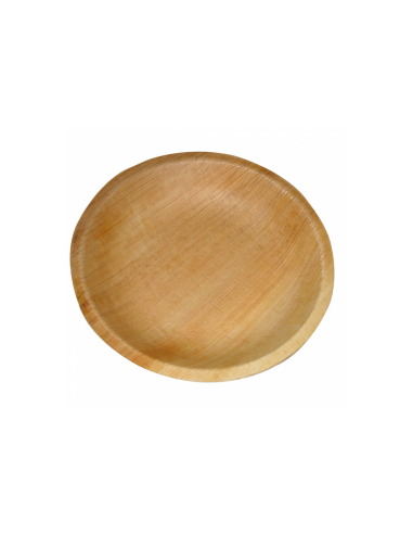 Assiette ronde en feuille de palmier "WEBIO"ø12.5x2 cm