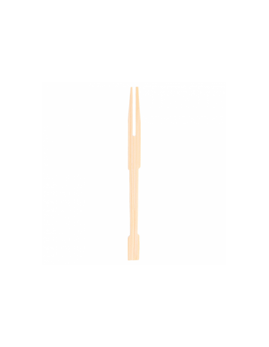 Fourchette bambou couleur naturel 9cm