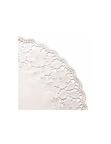 Dentelles rondes ajourées blanches - 13 tailles disponibles - par 250 unités