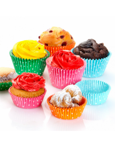 SOSINYA caissettes cupcake moule cupcake caissettes muffins caissette papier  moule à muffin papier cuisson standard 6,8cm 3,2cm (white500) : :  Cuisine et Maison