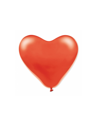 Ballon "Cœur" en latex rouge - ø 31 cm