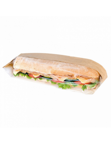 Sac sandwich avec fenêtre - 9+5,5x30 cm