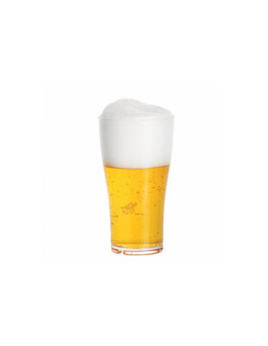 Verre à bière transparent en polycarbonate 570 ML Ø 8.8x15.7 CM