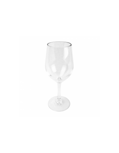 Verre à pied à vin transparent en polycarbonate 395 ML Ø 6.1x21 CM