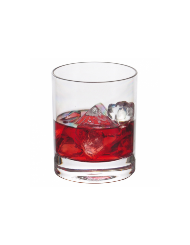 Verre à Whisky transparent en polycarbonate 350 ML Ø 8.2x9.5 CM