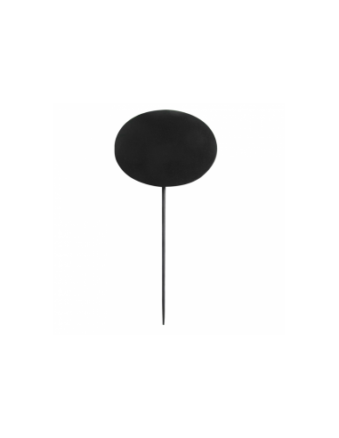Pique ardoise ovale noir en bambou 8x6x18 CM