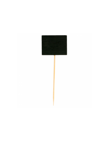 Pique ardoise ovale noir en bambou 9 (h) CM