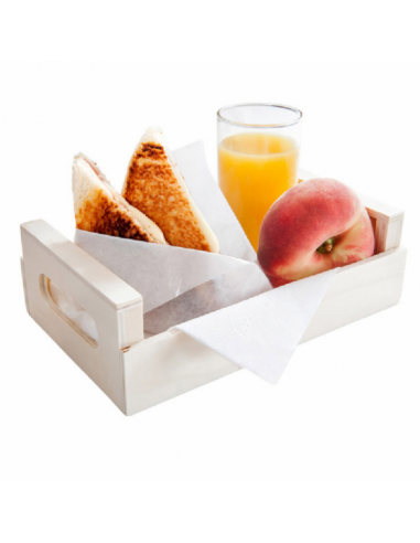image montrant une boite en bois avec des fruits , idéal pour les buffets petit dejeuner