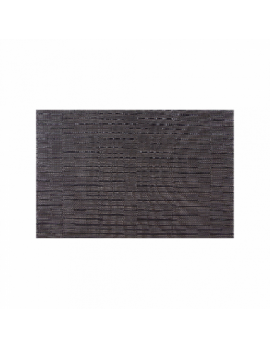 Set de table PVC Noir Trame - 45x30 cm - par 12 unités