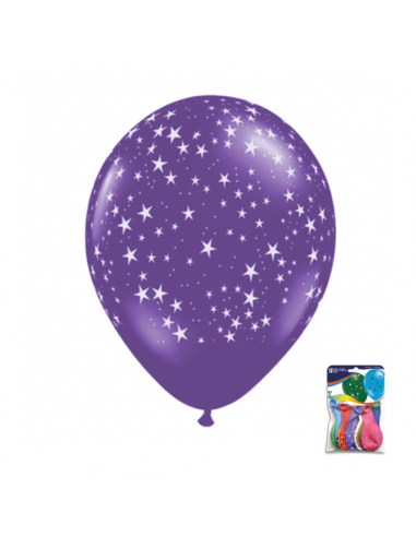 50 Ballons en Latex Etoiles - ø 29 cm